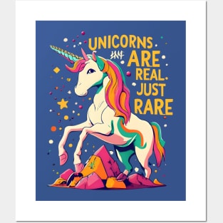 Unicorn are real just rare Posters and Art